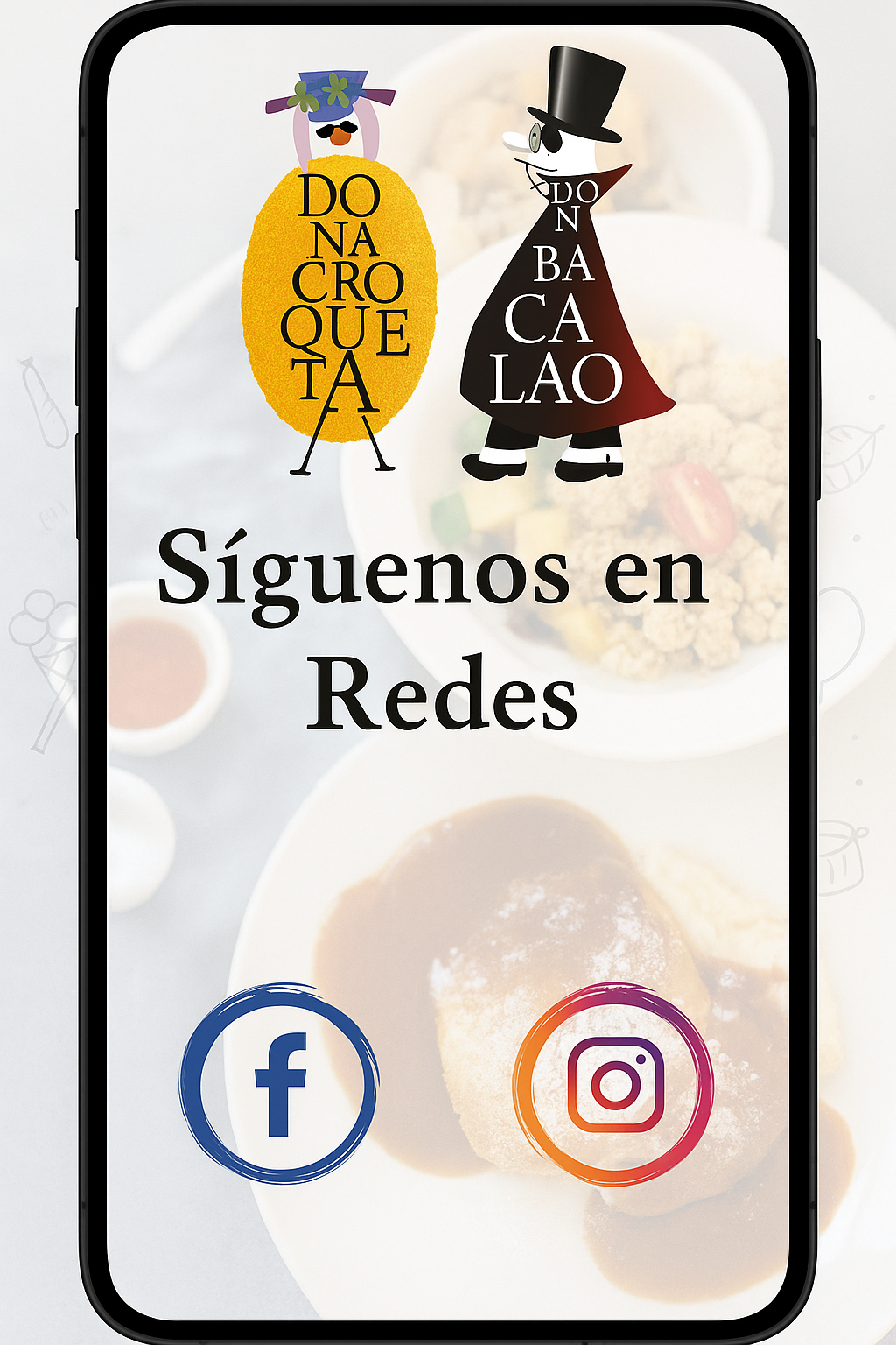 rrss doña croqueta Avada Caterer Mobile App